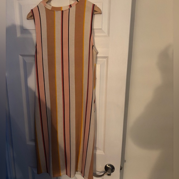 Skechers Beige and Yellow Striped Midi Dress - Picture 5 of 6